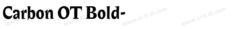 Carbon OT Bold字体转换